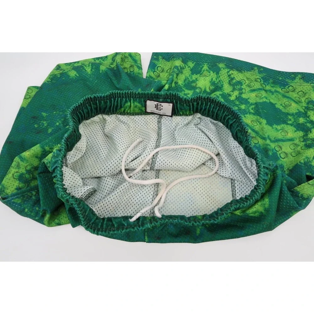 Eric Emanuel x Mountain Dew Mens XL Green Mesh Basic Shorts‎